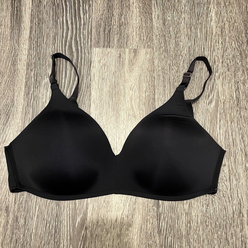 Soma Enbliss Wireless Bra Size 40D Black Soft Padded Cups